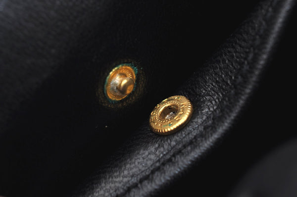 Authentic GUCCI Vintage 2Way Shoulder Hand Bag Purse Leather Black 5098H