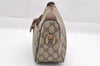 Authentic GUCCI Web Sherry Line Shoulder Bag GG PVC Leather Brown Junk 5098J