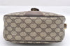 Authentic GUCCI Web Sherry Line Shoulder Bag GG PVC Leather Brown Junk 5098J