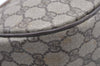 Authentic GUCCI Web Sherry Line Shoulder Bag GG PVC Leather Brown Junk 5098J