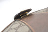 Authentic GUCCI Web Sherry Line Shoulder Bag GG PVC Leather Brown Junk 5098J