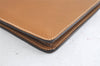 Authentic GUCCI Vintage Clutch Documents Case Leather Brown 5099K