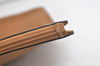 Authentic GUCCI Vintage Clutch Documents Case Leather Brown 5099K