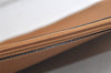 Authentic GUCCI Vintage Clutch Documents Case Leather Brown 5099K