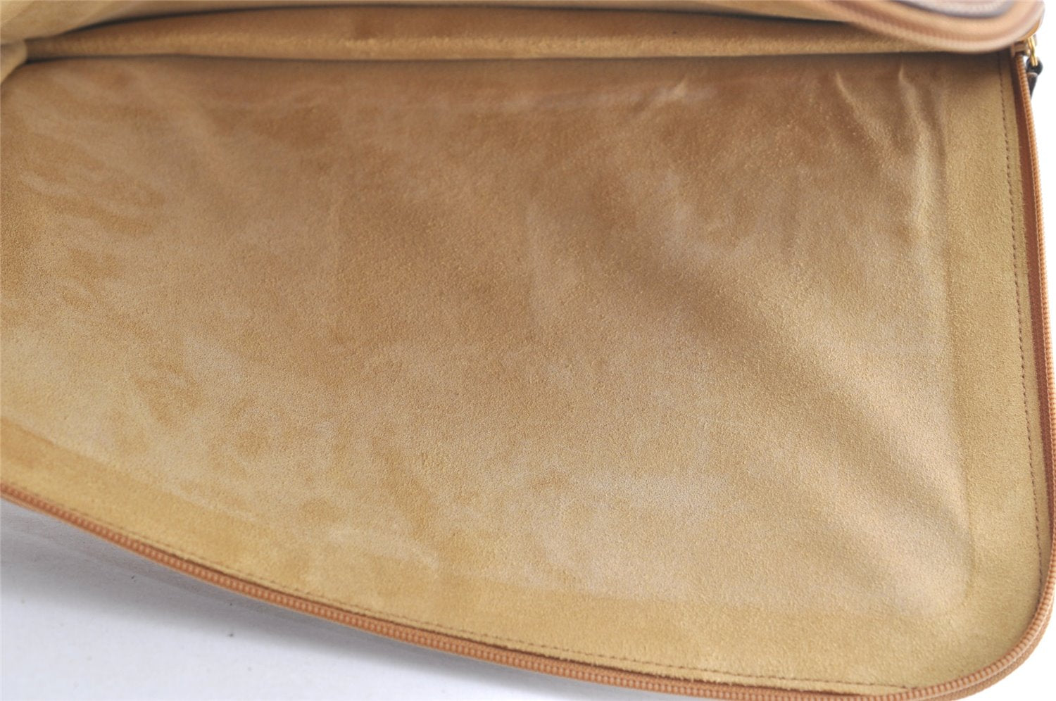 Authentic GUCCI Vintage Clutch Documents Case Leather Brown 5099K