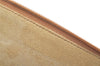 Authentic GUCCI Vintage Clutch Documents Case Leather Brown 5099K
