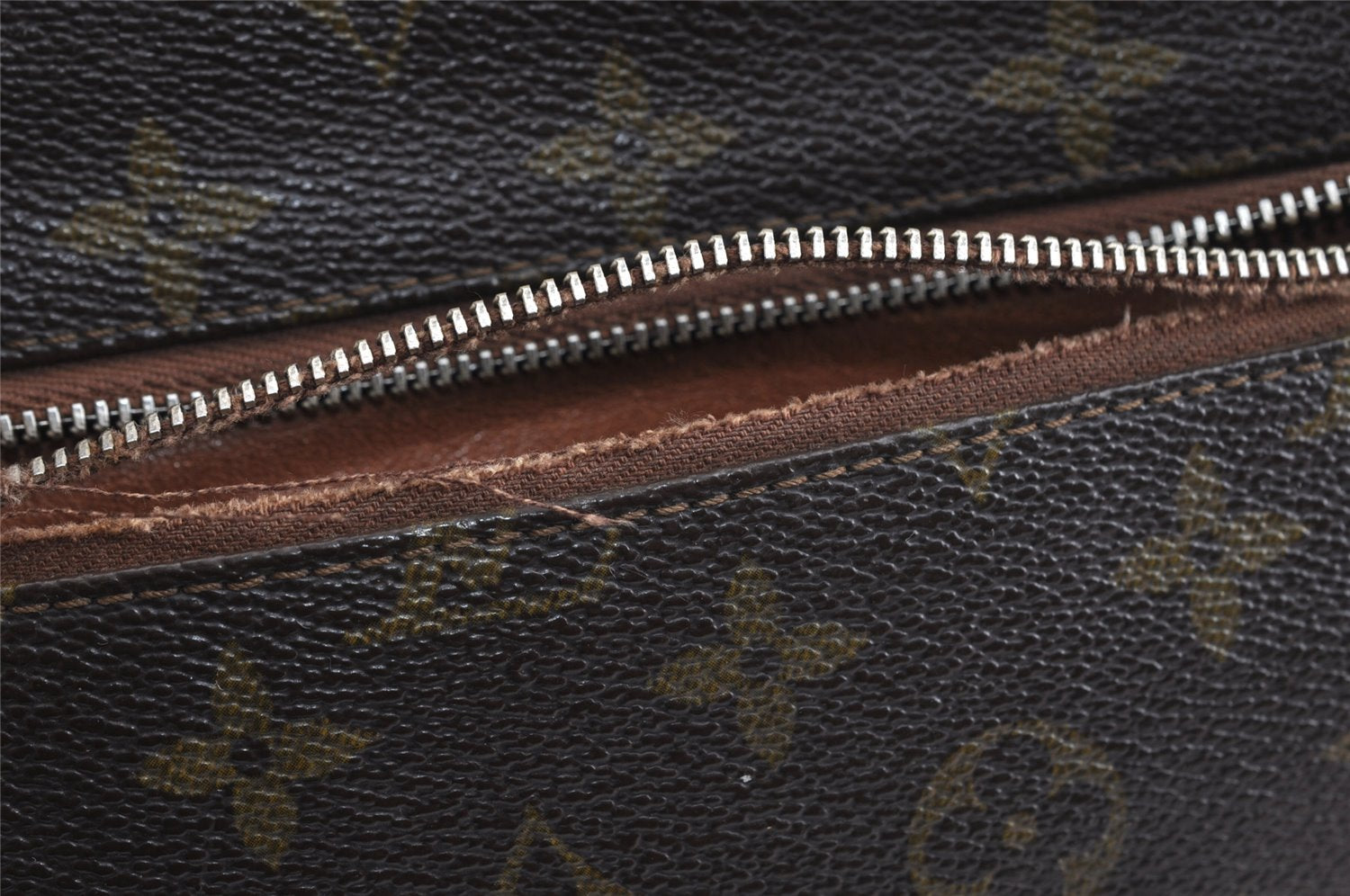 Authentic Louis Vuitton Monogram Sac Sport Travel Hand Bag Old Model LV 5100I