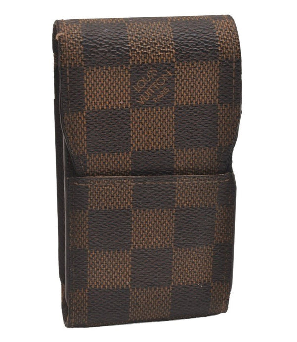 Authentic Louis Vuitton Damier Etui Cigarette Case N63024 LV 5100J
