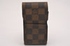 Authentic Louis Vuitton Damier Etui Cigarette Case N63024 LV 5100J