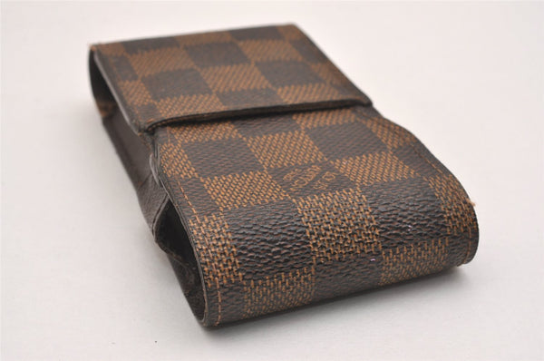 Authentic Louis Vuitton Damier Etui Cigarette Case N63024 LV 5100J