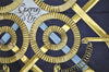 Authentic HERMES Carre 90 Scarf "Eperon d' or" Silk Navy 5101J