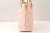 Authentic GUCCI Eclipse Shoulder Tote Bag GG Canvas Leather 120840 Pink 5101K