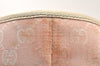 Authentic GUCCI Eclipse Shoulder Tote Bag GG Canvas Leather 120840 Pink 5101K