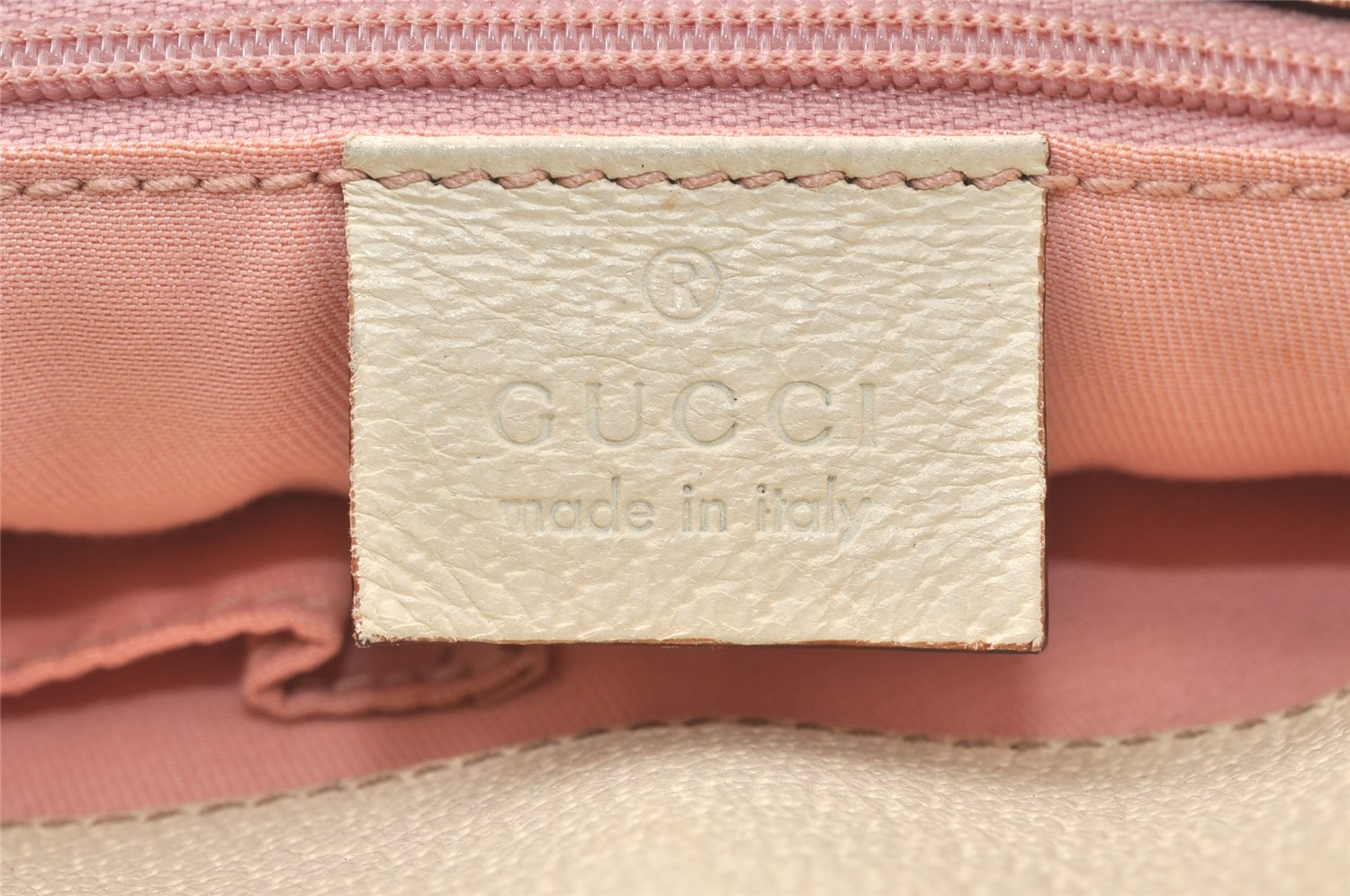 Authentic GUCCI Eclipse Shoulder Tote Bag GG Canvas Leather 120840 Pink 5101K