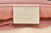 Authentic GUCCI Eclipse Shoulder Tote Bag GG Canvas Leather 120840 Pink 5101K