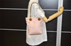 Authentic GUCCI Eclipse Shoulder Tote Bag GG Canvas Leather 120840 Pink 5101K