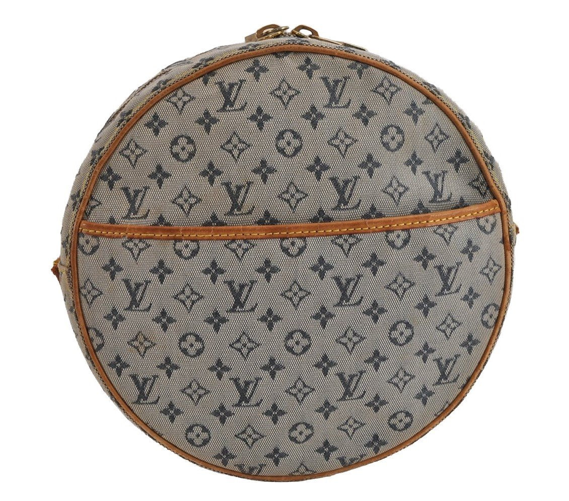 Auth Louis Vuitton Monogram Mini Jeanne GM Shoulder Bag M92000 Blue Junk 5102J