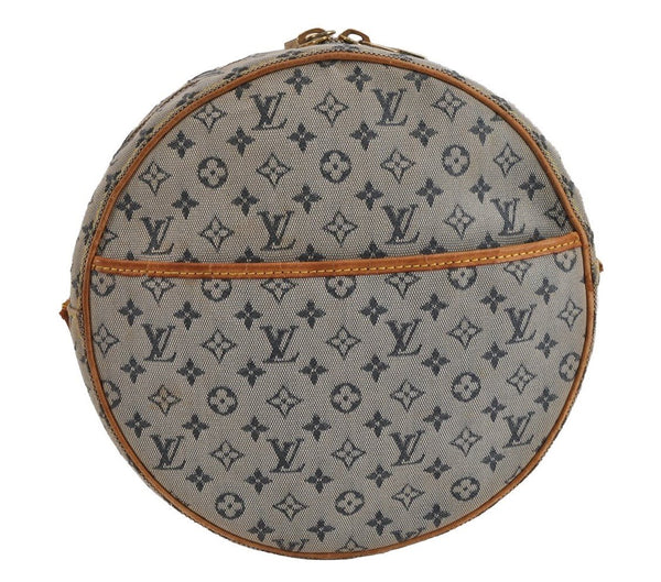 Auth Louis Vuitton Monogram Mini Jeanne GM Shoulder Bag M92000 Blue Junk 5102J