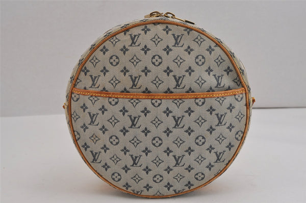Auth Louis Vuitton Monogram Mini Jeanne GM Shoulder Bag M92000 Blue Junk 5102J