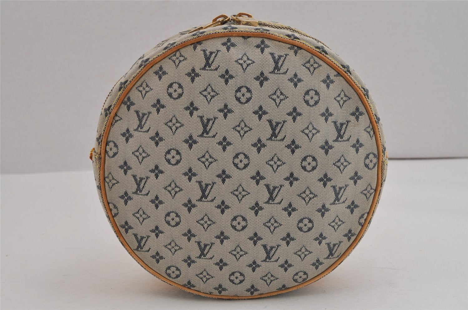 Auth Louis Vuitton Monogram Mini Jeanne GM Shoulder Bag M92000 Blue Junk 5102J