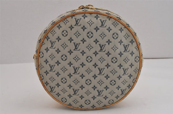 Auth Louis Vuitton Monogram Mini Jeanne GM Shoulder Bag M92000 Blue Junk 5102J