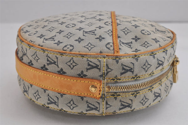 Auth Louis Vuitton Monogram Mini Jeanne GM Shoulder Bag M92000 Blue Junk 5102J