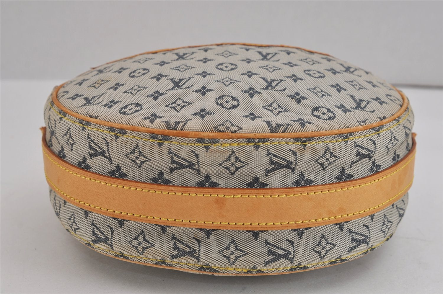 Auth Louis Vuitton Monogram Mini Jeanne GM Shoulder Bag M92000 Blue Junk 5102J