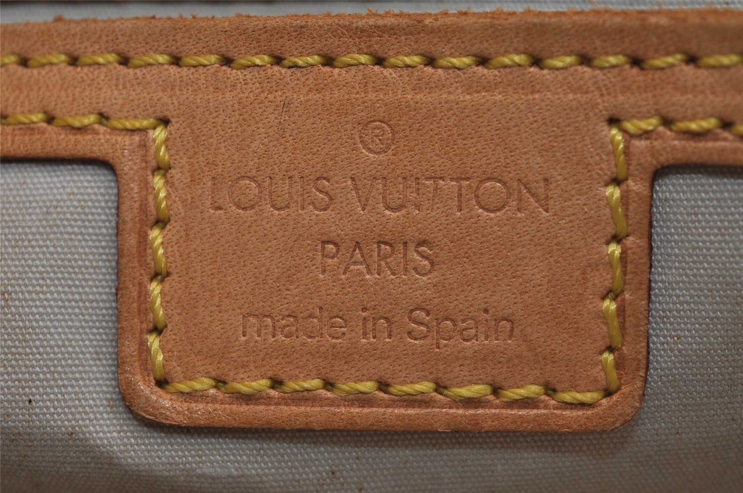 Auth Louis Vuitton Monogram Mini Jeanne GM Shoulder Bag M92000 Blue Junk 5102J