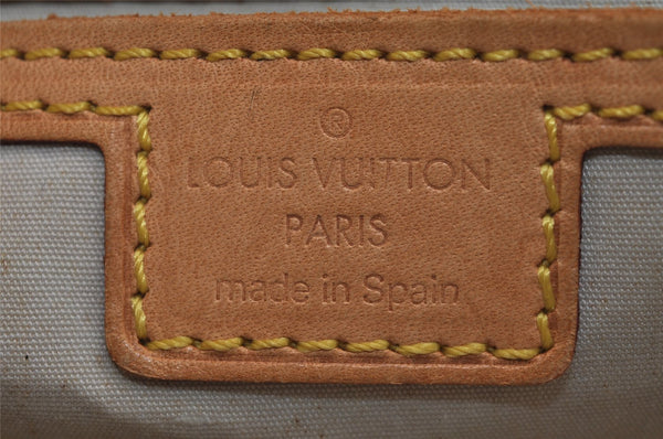 Auth Louis Vuitton Monogram Mini Jeanne GM Shoulder Bag M92000 Blue Junk 5102J