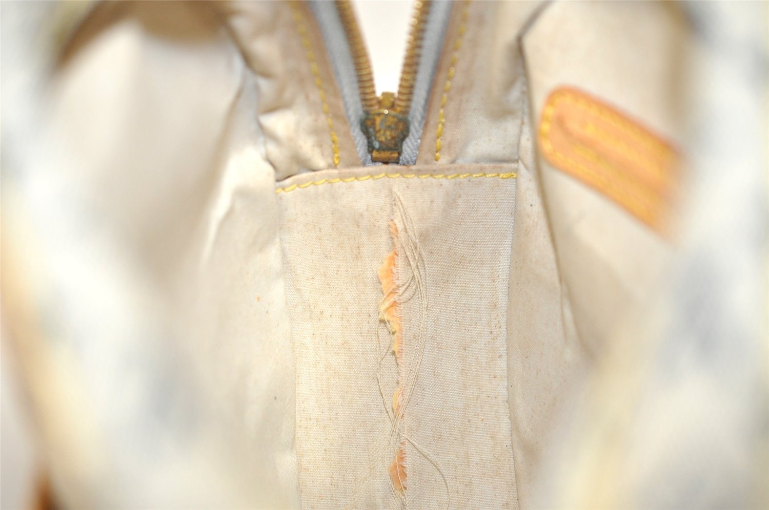 Auth Louis Vuitton Monogram Mini Jeanne GM Shoulder Bag M92000 Blue Junk 5102J