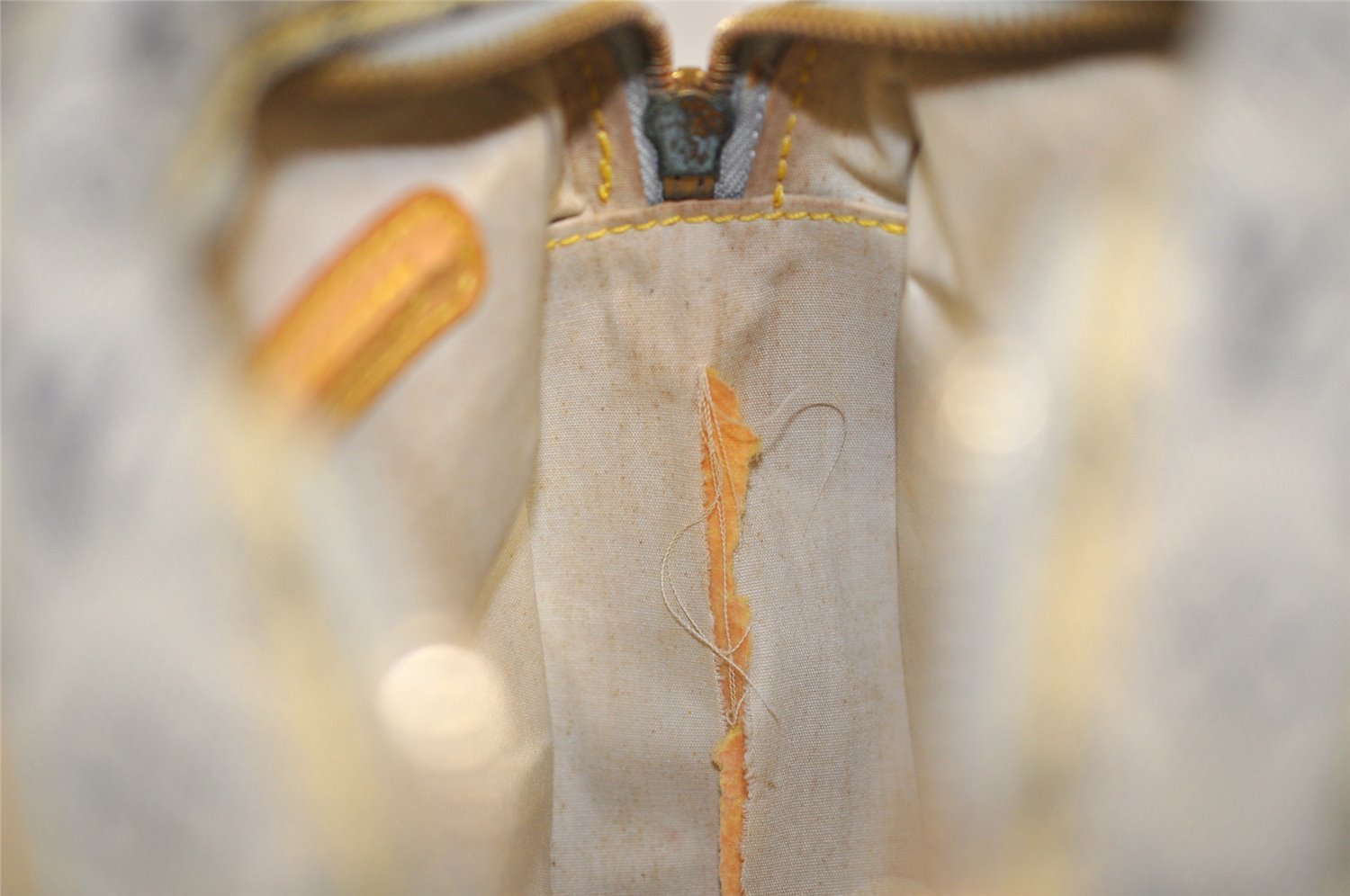 Auth Louis Vuitton Monogram Mini Jeanne GM Shoulder Bag M92000 Blue Junk 5102J