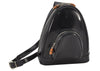 Authentic GUCCI Bamboo Vintage Backpack Purse Leather Black Junk 5102K