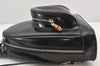 Authentic GUCCI Bamboo Vintage Backpack Purse Leather Black Junk 5102K