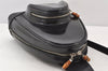 Authentic GUCCI Bamboo Vintage Backpack Purse Leather Black Junk 5102K