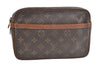 Authentic Louis Vuitton Monogram Compiegne 23 Clutch Hand Bag M51847 LV 5104K