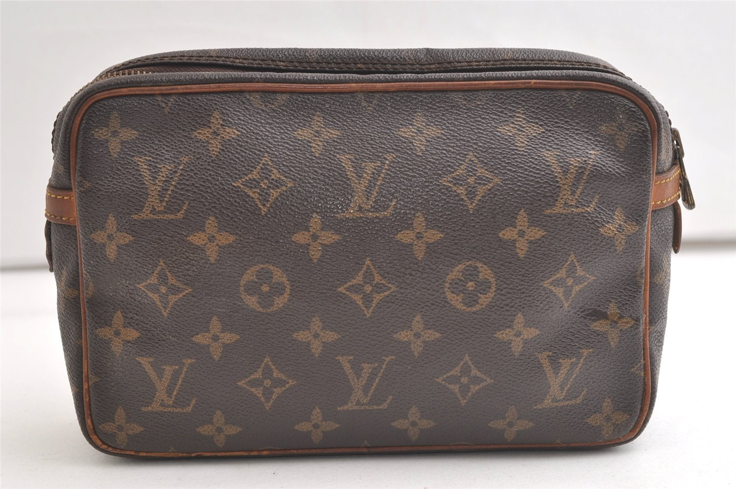 Authentic Louis Vuitton Monogram Compiegne 23 Clutch Hand Bag M51847 LV 5104K