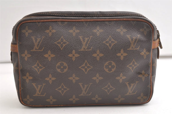 Authentic Louis Vuitton Monogram Compiegne 23 Clutch Hand Bag M51847 LV 5104K