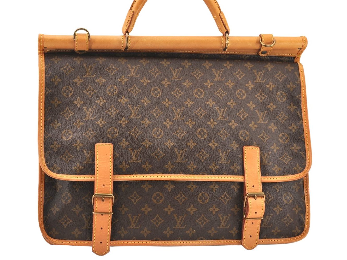 Authentic Louis Vuitton Monogram Sac Kleber Travel Bag M58122 LV 5105K