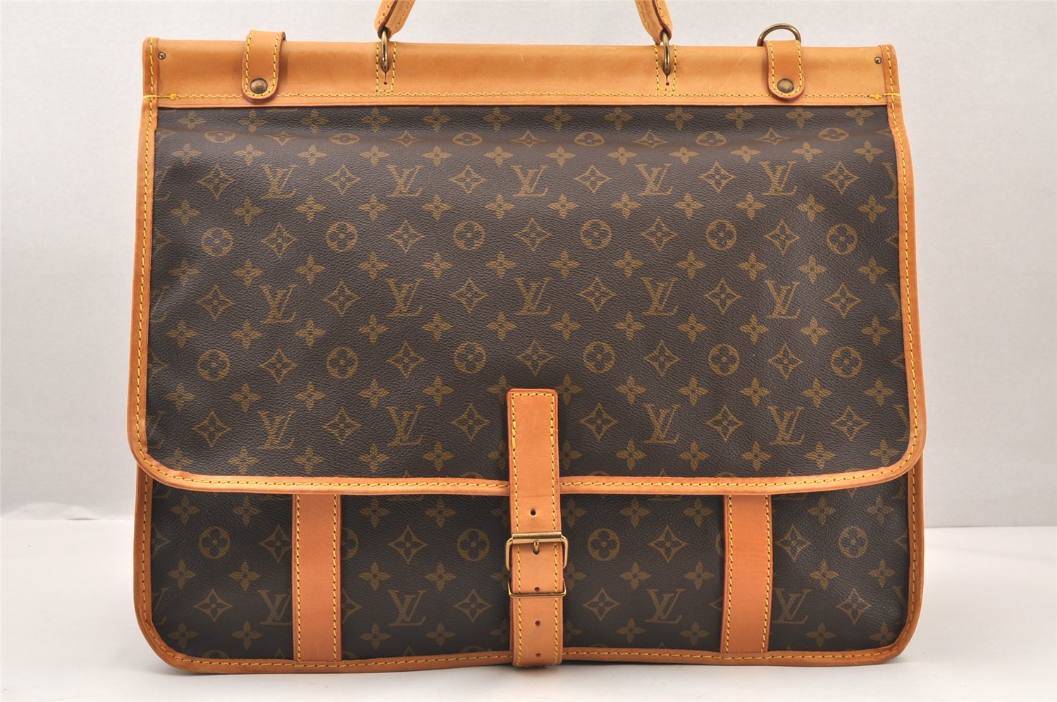 Authentic Louis Vuitton Monogram Sac Kleber Travel Bag M58122 LV 5105K