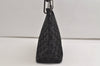 Authentic GUCCI Vintage Bamboo Shoulder Hand Bag Purse Suede Leather Black 5106K