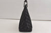 Authentic GUCCI Vintage Bamboo Shoulder Hand Bag Purse Suede Leather Black 5106K