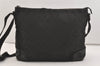 Authentic GUCCI Shoulder Cross Body Bag GG Canvas Leather 110054 Black 5107J