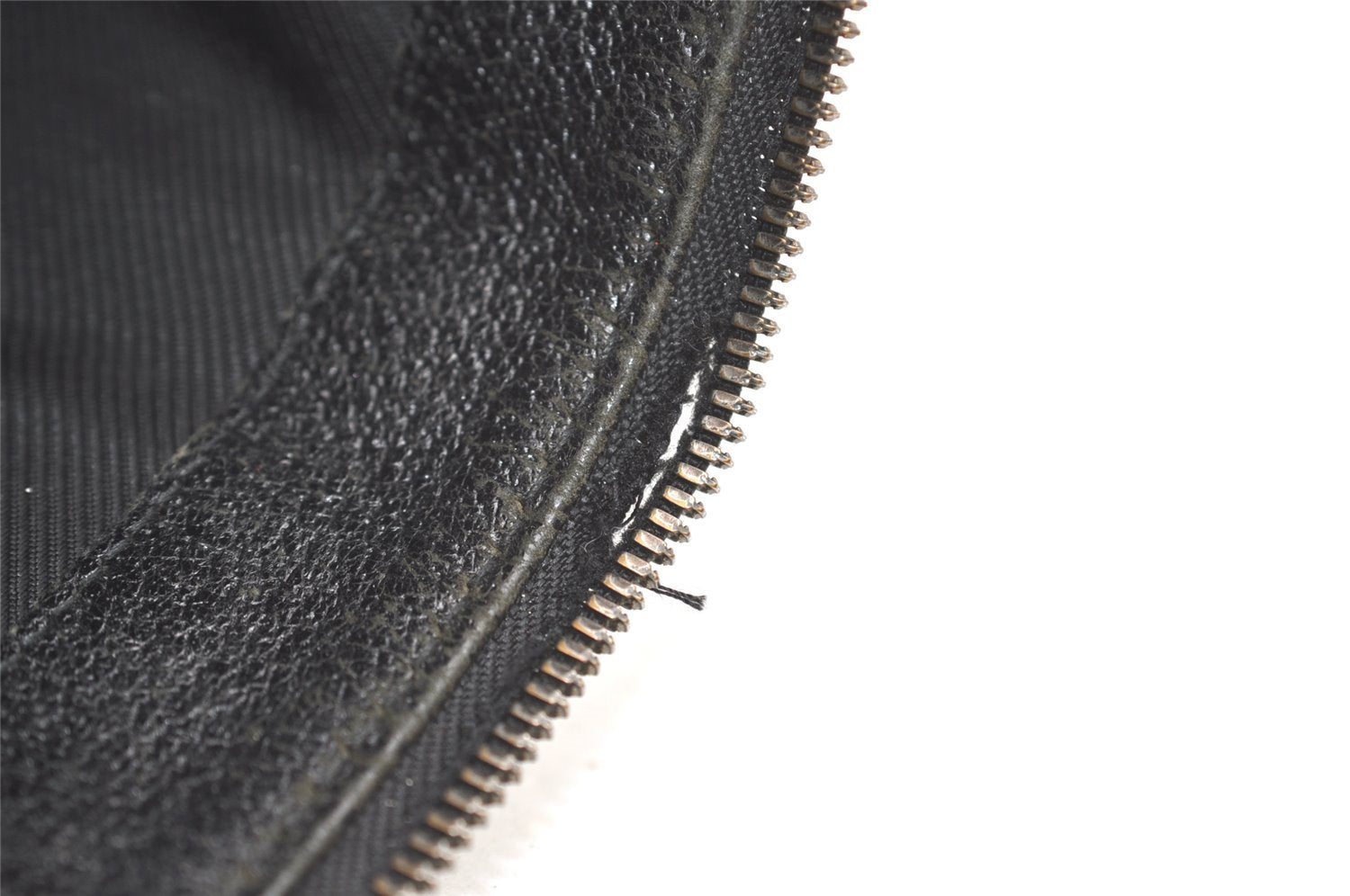 Authentic GUCCI Shoulder Cross Body Bag GG Canvas Leather 110054 Black 5107J