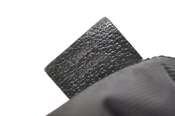 Authentic GUCCI Shoulder Cross Body Bag GG Canvas Leather 110054 Black 5107J