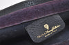 Authentic GUCCI Sherry Line Clutch Hand Bag Purse GG PVC Leather Navy Blue 5107K