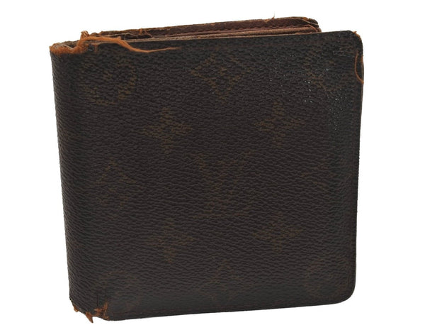 Authentic Louis Vuitton Monogram Porte Billet Carte Credit Monnaie Wallet 5109J