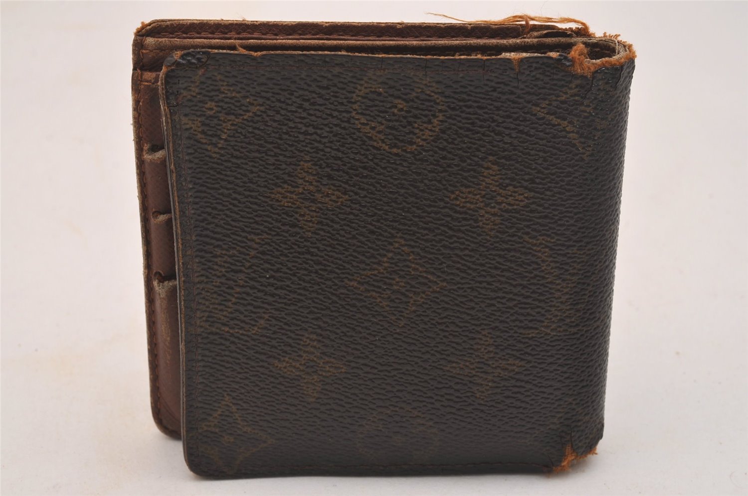 Authentic Louis Vuitton Monogram Porte Billet Carte Credit Monnaie Wallet 5109J