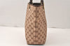 Authentic GUCCI Vintage Shoulder Tote Bag GG Canvas Leather 0021099 Brown 5109K