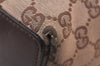 Authentic GUCCI Vintage Shoulder Tote Bag GG Canvas Leather 0021099 Brown 5109K