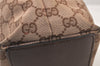 Authentic GUCCI Vintage Shoulder Tote Bag GG Canvas Leather 0021099 Brown 5109K